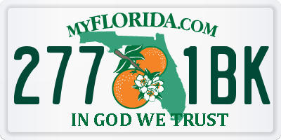 FL license plate 2771BK
