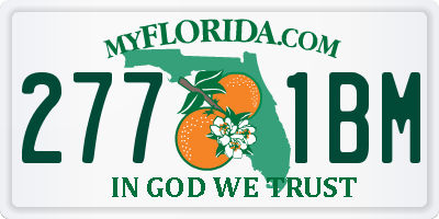 FL license plate 2771BM