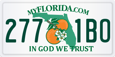 FL license plate 2771BO