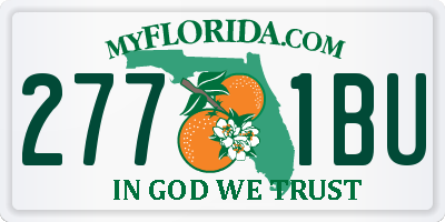 FL license plate 2771BU