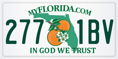 FL license plate 2771BV