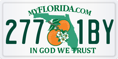 FL license plate 2771BY