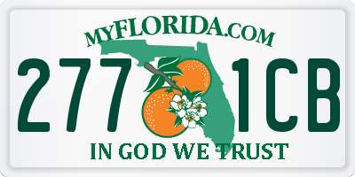 FL license plate 2771CB