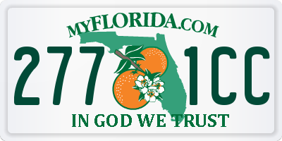 FL license plate 2771CC
