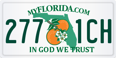 FL license plate 2771CH
