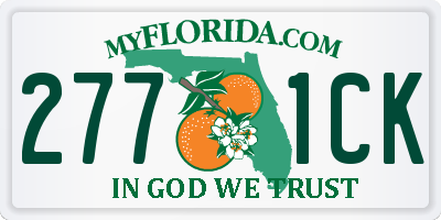 FL license plate 2771CK