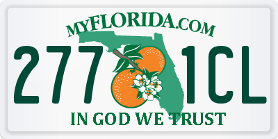 FL license plate 2771CL