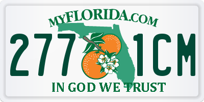FL license plate 2771CM