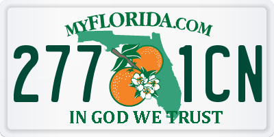 FL license plate 2771CN