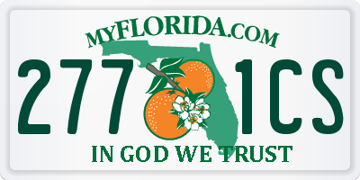 FL license plate 2771CS