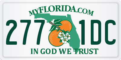 FL license plate 2771DC