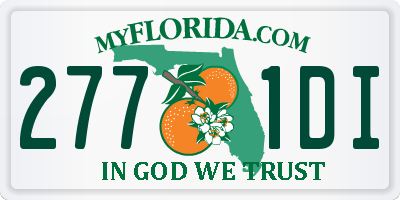 FL license plate 2771DI