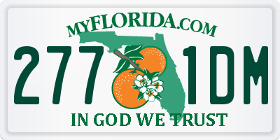 FL license plate 2771DM