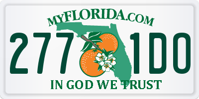 FL license plate 2771DO