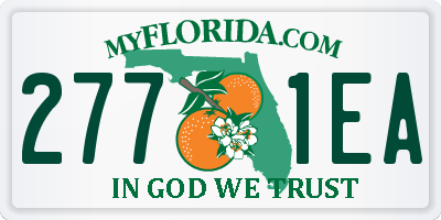FL license plate 2771EA