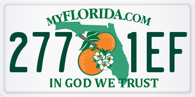 FL license plate 2771EF