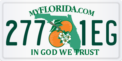 FL license plate 2771EG