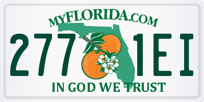 FL license plate 2771EI