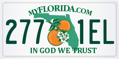 FL license plate 2771EL