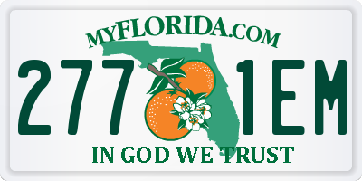 FL license plate 2771EM