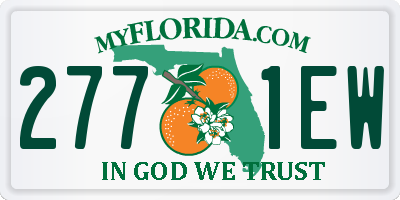 FL license plate 2771EW