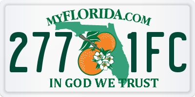 FL license plate 2771FC