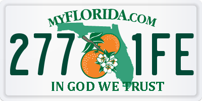 FL license plate 2771FE