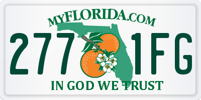 FL license plate 2771FG