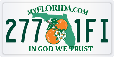 FL license plate 2771FI