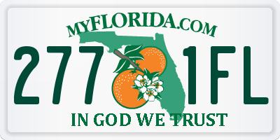 FL license plate 2771FL