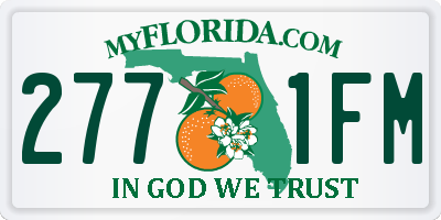 FL license plate 2771FM
