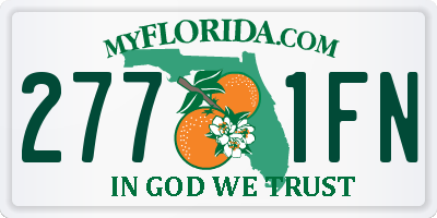 FL license plate 2771FN