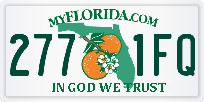 FL license plate 2771FQ