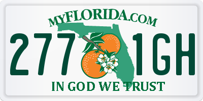 FL license plate 2771GH