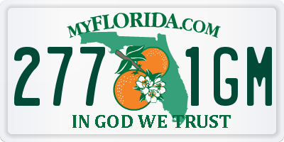 FL license plate 2771GM