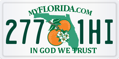 FL license plate 2771HI