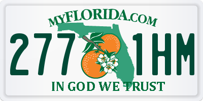 FL license plate 2771HM