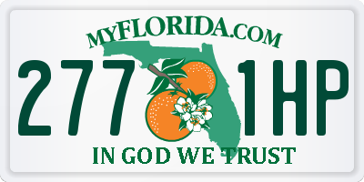 FL license plate 2771HP