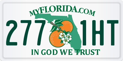 FL license plate 2771HT