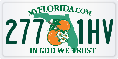 FL license plate 2771HV