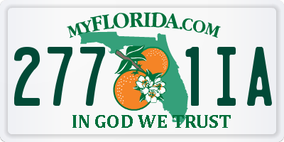 FL license plate 2771IA