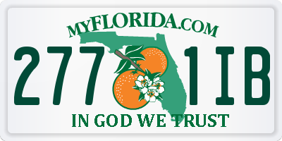 FL license plate 2771IB