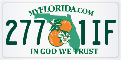 FL license plate 2771IF