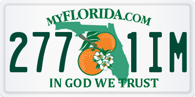 FL license plate 2771IM