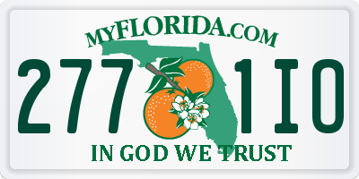 FL license plate 2771IO