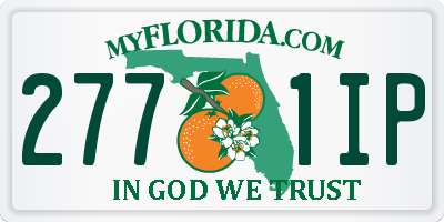 FL license plate 2771IP