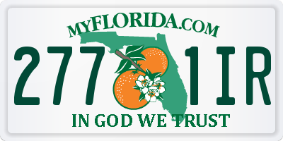 FL license plate 2771IR