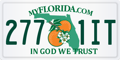 FL license plate 2771IT