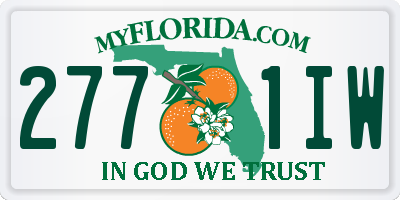 FL license plate 2771IW