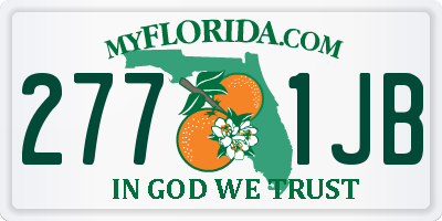 FL license plate 2771JB